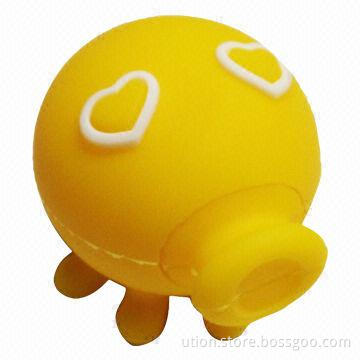 Christmas Gift 3D PVC USB Flash Drive with 1 to 32GB Memory Capacity, OEM Orders Welcomed